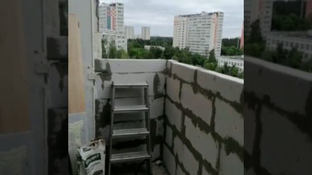 Кладка из пеноблоков под монтаж пластиковых окон. смотреть онлайн