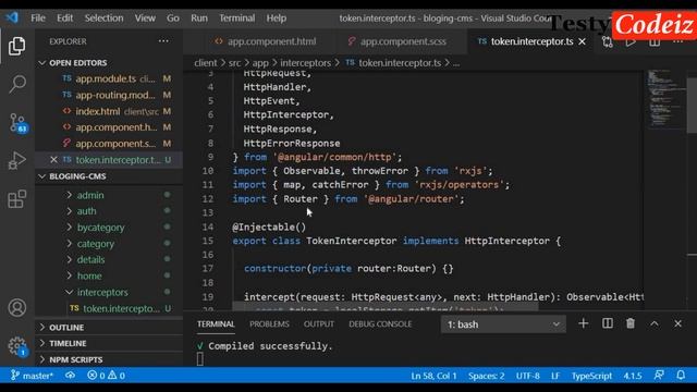 Angular 11 Project, Angular Projects From Scratch, Angular Blog CMS Application, Angular intercepto смотреть онлайн