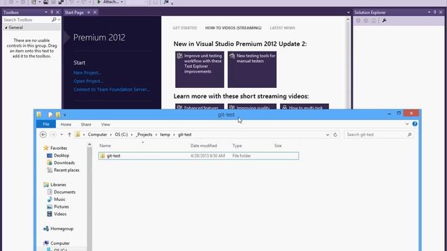 How to install Git in Visual Studio 2012 - Part 2 смотреть онлайн