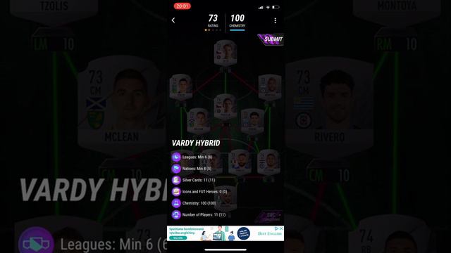 VARDY HYBRID SBC SOLUTION | FUTURE ICON JAMIE VARDY MADFUT 22 смотреть онлайн