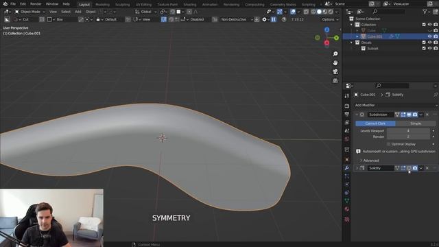 Blender Hard Surface Modeling Tutorial - Curvy/Organic Shapes смотреть онлайн