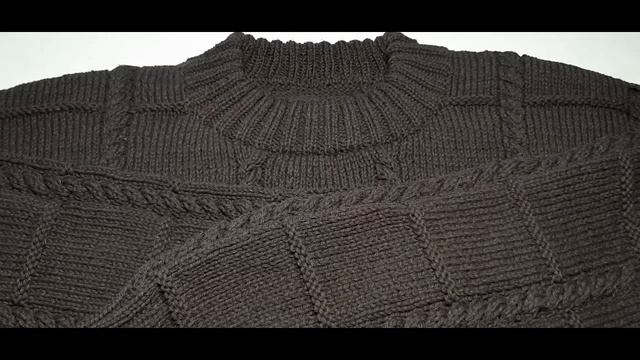 Мужской свитер спицами (Обзорный МК) смотреть онлайн
