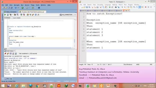 27 - Predefined Oracle Server Exceptions смотреть онлайн