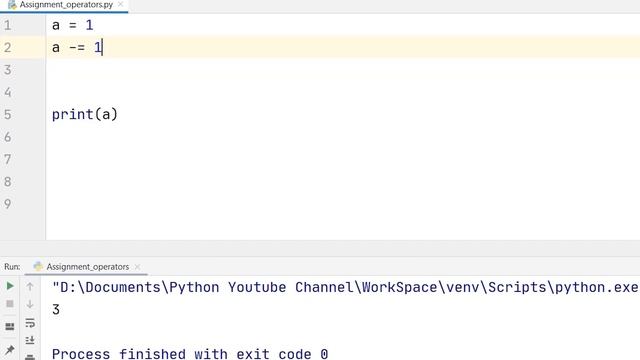 12. Assignment Operator in Python смотреть онлайн
