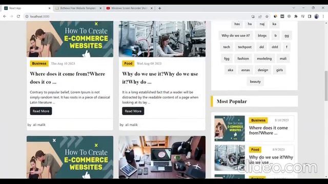 Blog post website using react js with firebase смотреть онлайн