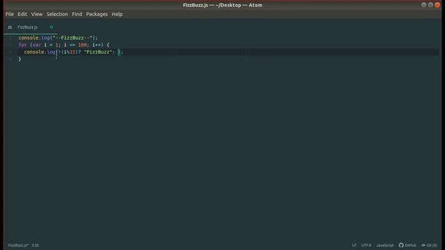 FizzBuzz task in Javascript смотреть онлайн