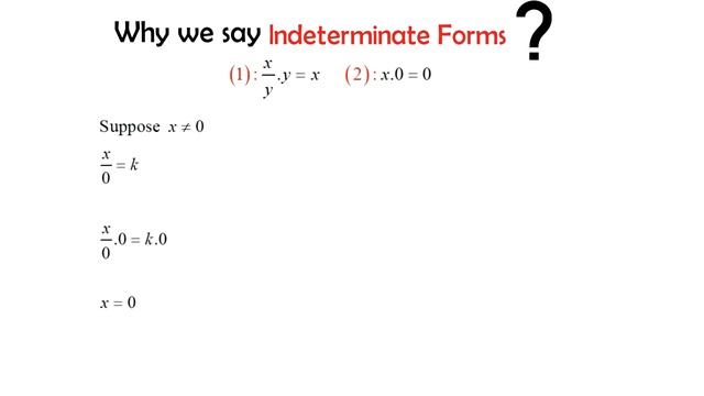 What's difference between Undefined and Indeterminate forms? смотреть онлайн