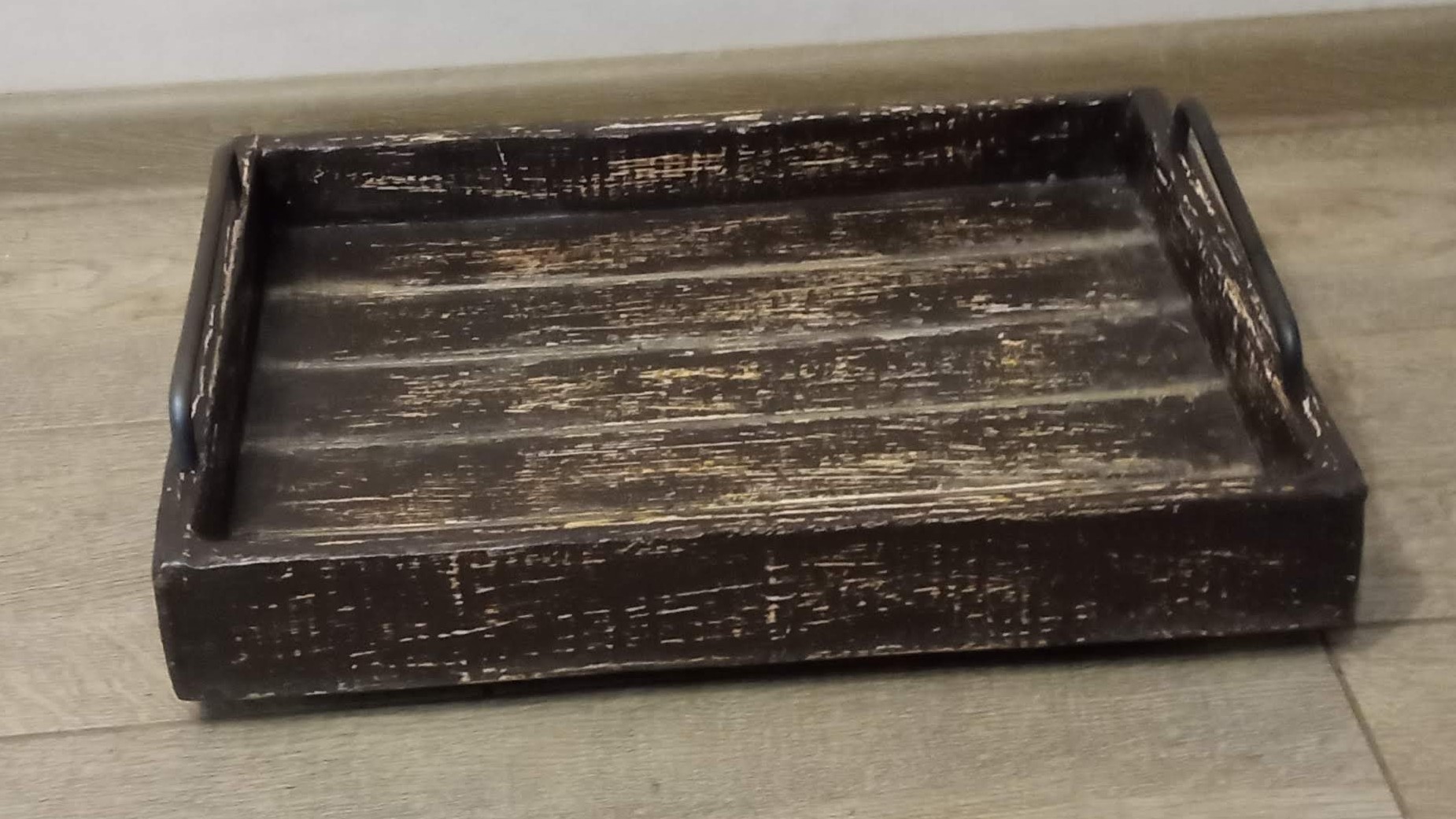 МК. Квадратный поднос "Обшарпэ" из картона. #181 смотреть онлайн