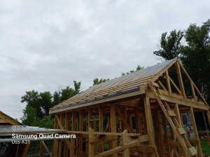 Крыша каркасного дома 6х6 м, ч.1