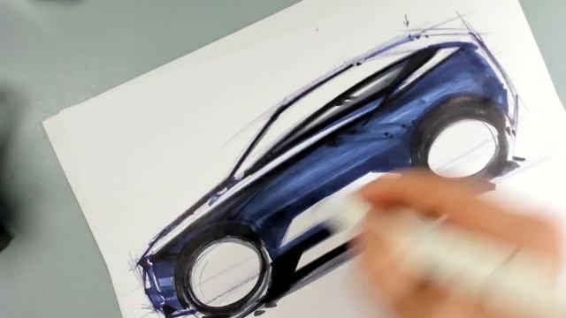 How to Draw Cars - MARKER CAR SKETCH Tutorial, Luciano Bove смотреть онлайн