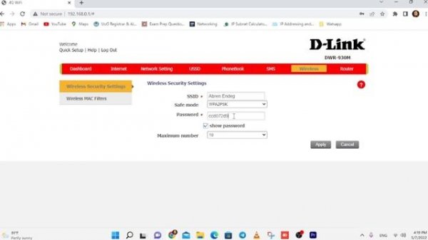 ተንቀሳቃሽ ዋይፋይ Mobile Wifi Dlink DWR-930M basics | Password | Disable SSID | Change Admin Password