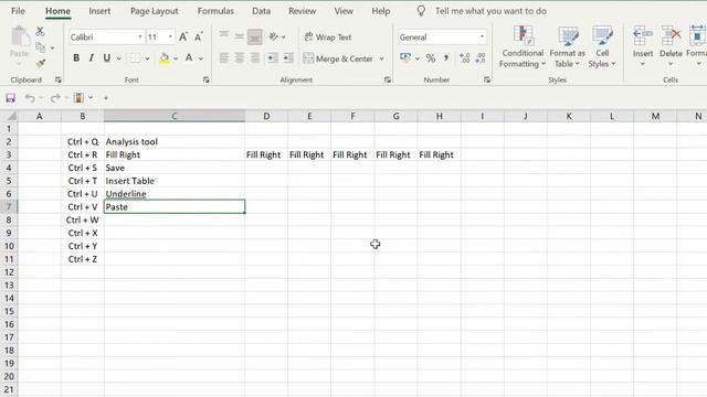 Excel Commands/Shortcuts - Ctrl Q to Ctrl Z смотреть онлайн