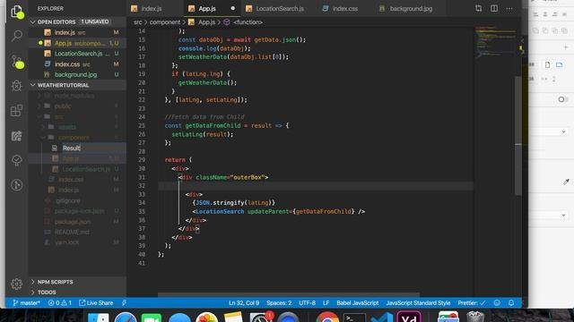 5 - Using API with React - Weather Project - Fixing API response and Error handling смотреть онлайн