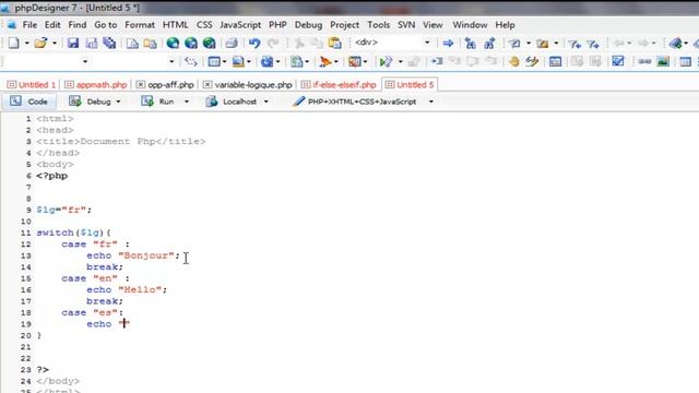 Tuto PHP : 20- Structures De Choix Avec Switch Case смотреть онлайн
