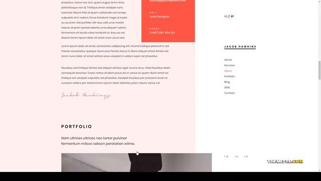 Ukko - Personal Portfolio WordPress Theme 14 vcard Asada смотреть онлайн