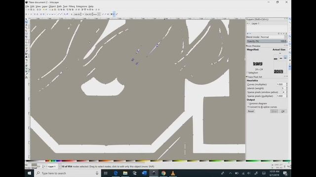 Inkscape part 2 deleting nodes смотреть онлайн