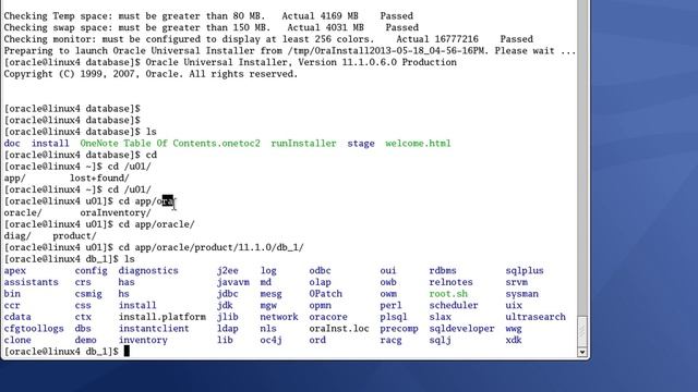 Oracle Database 11g installation смотреть онлайн