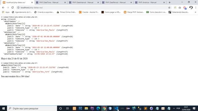 Manipulando datas com PHP - OO #6 смотреть онлайн