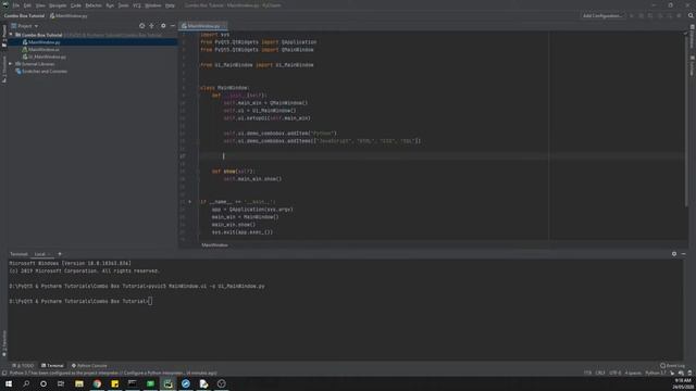 PyQt5 Designer + Python - Combo Box Walkthrough смотреть онлайн