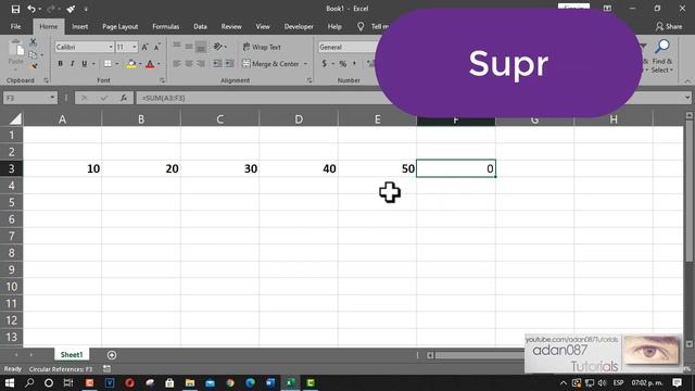 Excel 2016 Circular references in Excel смотреть онлайн
