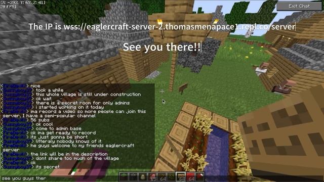 Come join my friends Eaglercraft server! (Server IP is in the video & description) смотреть онлайн