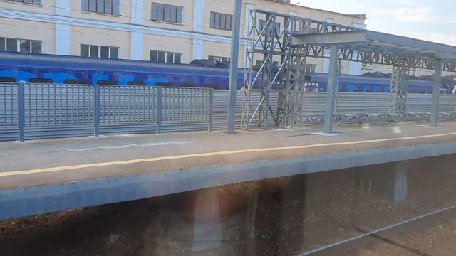 депо Перерва из окна поезда, электропоезда ЭП2Д, Рэкс, ЭГ2Тв смотреть онлайн