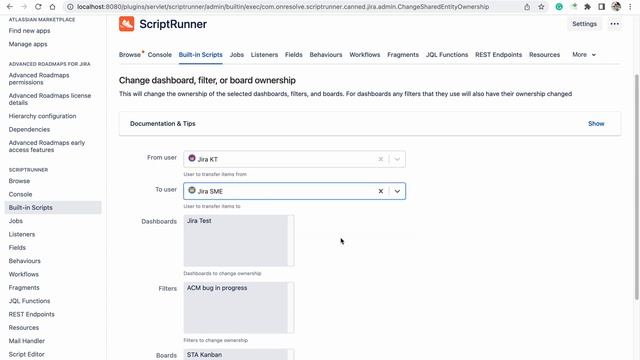Change ownership from one user to another in one click #Jira #scriptrunner смотреть онлайн