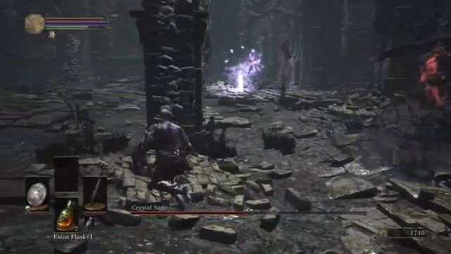 Dark Souls 3 Convergence Mod SL1 Boss #4: Crystal Sage смотреть онлайн