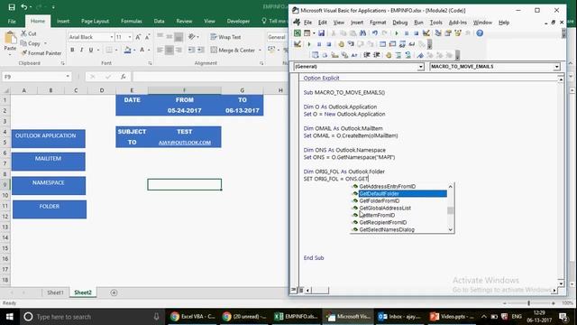 Learn MS Excel -Video 418- Case study- VBA Send Email based date range and subject смотреть онлайн