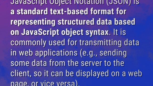 What is JSON format? смотреть онлайн