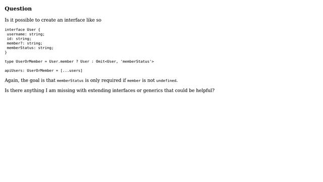 Typescript Conditional Object Keys: Prop A exists Prob B must exist смотреть онлайн