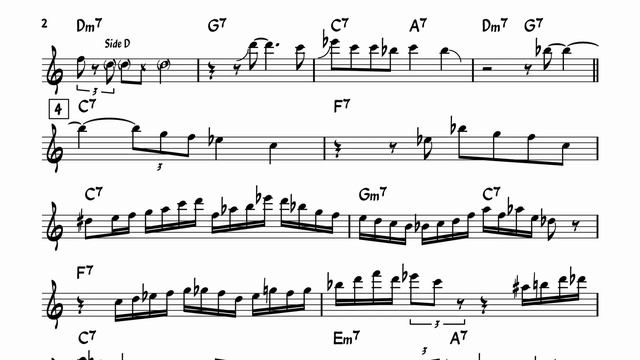 Dick Oatts on Sandu - Eb Transcription смотреть онлайн