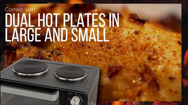 30 Quarts Kitchen Convection Oven - 1400 Watt Countertop Turbo, Rotisserie Roaster Cooker - PKRTO28 смотреть онлайн
