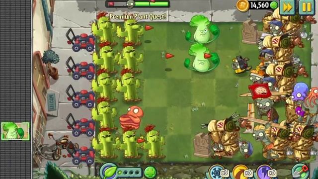 Plants vs. Zombies 2 - Premium Plant Quest: Cactus смотреть онлайн