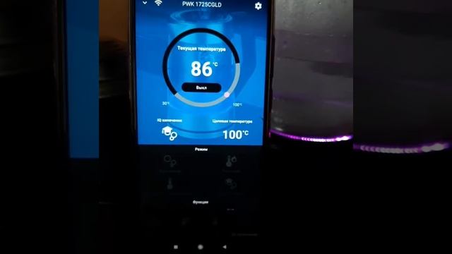 Электрический чайник Polaris PWK 1712CGLD WIFI IQ Home смотреть онлайн