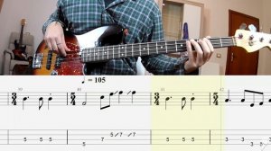 Status Quo - In The Army Now BASS COVER + TAB + SCORE