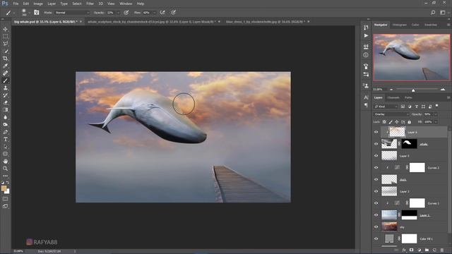 Big Whale - Fantasy Photoshop Manipulation Tutorial смотреть онлайн