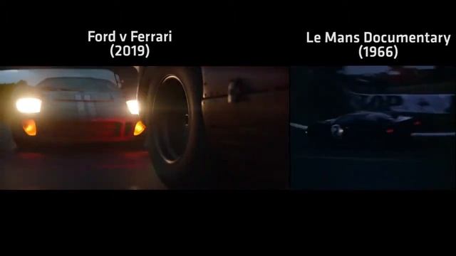 Ford v Ferrari (2019) Side-by-Side Comparison with Le Mans '66 Documentary смотреть онлайн