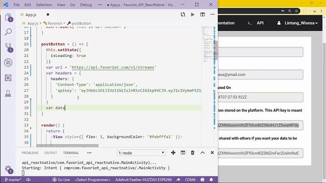 React Native & @FAVORIOT REST API смотреть онлайн