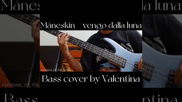 Måneskin - vengo dalla luna bass cover смотреть онлайн