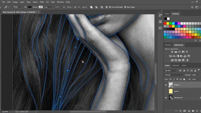 Vector Art Tutorial PT-2 Hair Sketch - ZeE-Tube смотреть онлайн