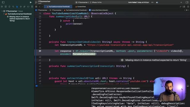 YouTube Summariser App with ChatGPT | SwiftUI | iOS смотреть онлайн