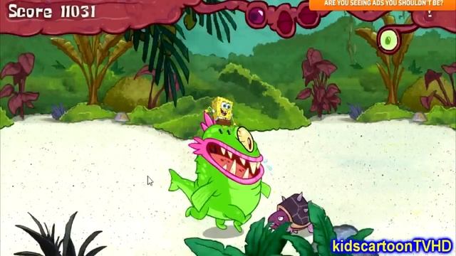 SpongeBob SquarePants Full Game - Monster Island - Games for Kids смотреть онлайн