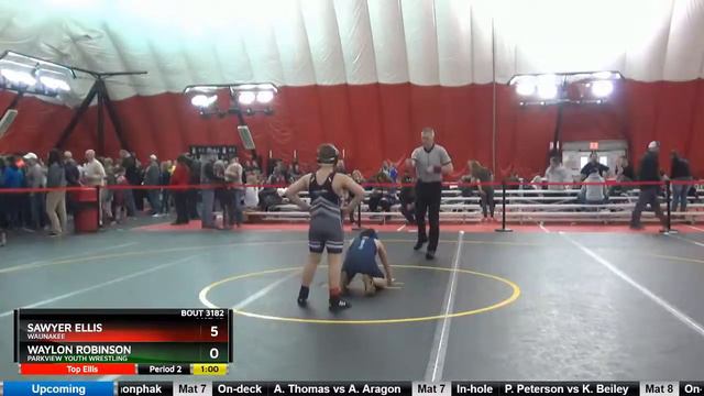 10U 105 Sawyer Ellis Waunakee Vs Waylon Robinson Parkview Youth Wrestling смотреть онлайн
