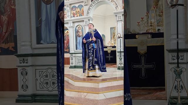 Проповедь в день Благовещения Пресвятой Богородицы. 07.04.2023г. смотреть онлайн