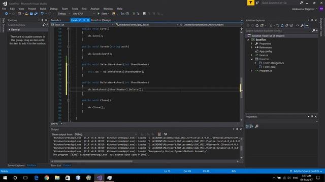 C# Excel Tutorial - #4 - Select and Delete Worksheet смотреть онлайн