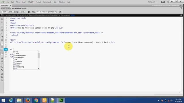 how to use icon in html/php (Font Awesome Tutorial) - English смотреть онлайн