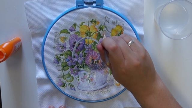 Декоративное панно своими руками. Декупаж на канве. Имитация вышивки крестиком (мастер-класс) смотреть онлайн