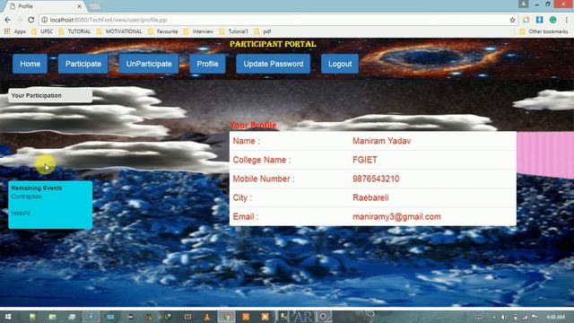 TechFest Event Management Java Project смотреть онлайн