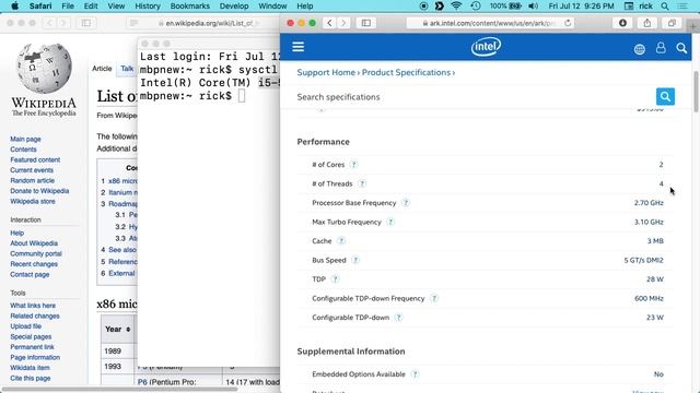 Identifying an Intel Processor Model Number on a Mac смотреть онлайн